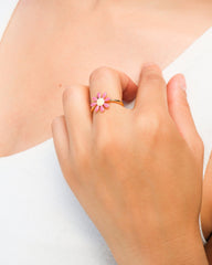 ANILLO FLOR ROSA
